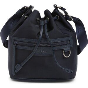 NWT LONGCHAMP Le Pliage Neo Small Bucket Drawstring Crossbody Bag Navy Blue